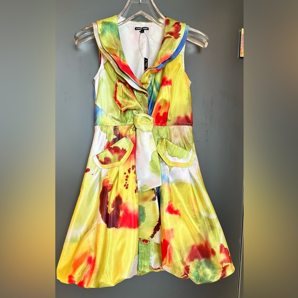 Samuel Dong Print Bubble Dress